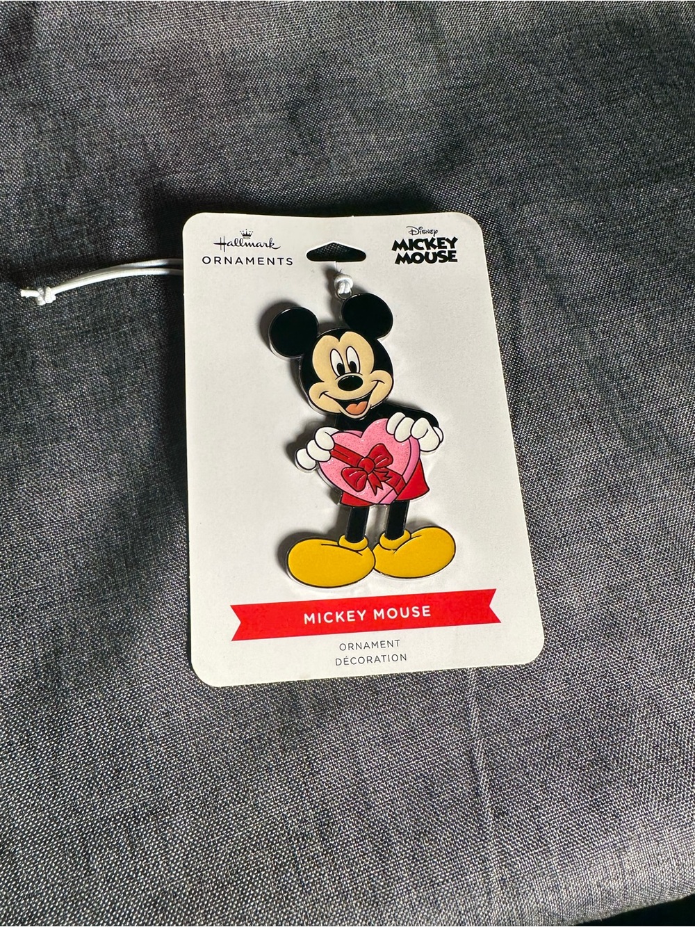 Hallmark Mickey Mouse Ornament - Black, Yellow, Pink, Red